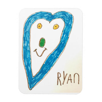 Blauwe hartmagneet magneet