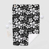 BLAUWE HAWAÏ (ZWART) GOLFHANDDOEK (Insitu)