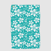 BLAUWE HAWAII (BLAUWGROEN) GOLFHANDDOEK (Voorkant)