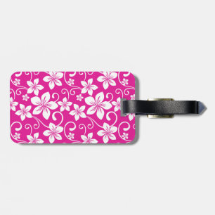 BLAUWE HAWAII (HOT PINK) BAGAGELABEL