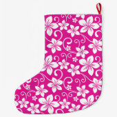 BLAUWE HAWAII (HOT PINK) GROTE KERSTSOK (Achterkant)