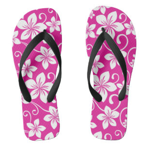 BLAUWE HAWAII (HOT PINK) TEENSLIPPERS