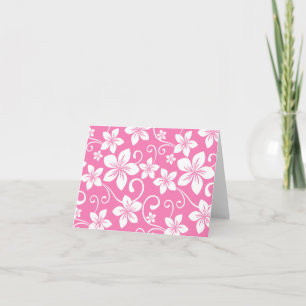 BLAUWE HAWAII (PINK) BEDANKKAART