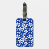 BLAUWE HAWAII (ROYAL BLUE) BAGAGELABEL (Achterkant verticaal)