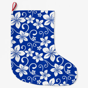 BLAUWE HAWAII (ROYAL BLUE) GROTE KERSTSOK
