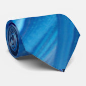 Blauwe Haze Stropdas (Opgerold)