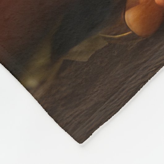 Blauwe Heeler Puppy Herfst Delight Pompoen Fleece Deken (Hoek)