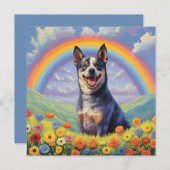 Blauwe heler Memorial Leuke aangepaste hondennaam (Voorkant / Achterkant)