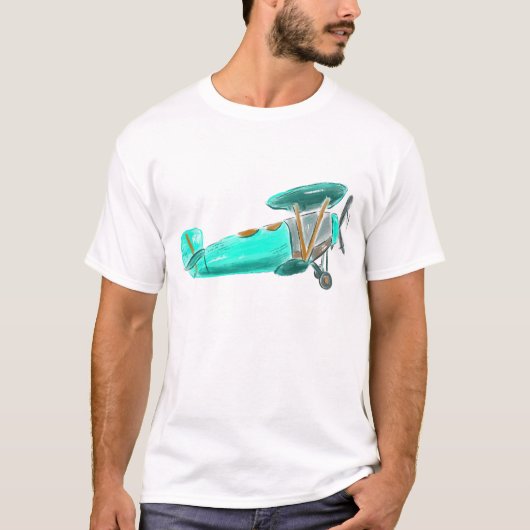 Blauwe helikopter t-shirt (Voorkant)