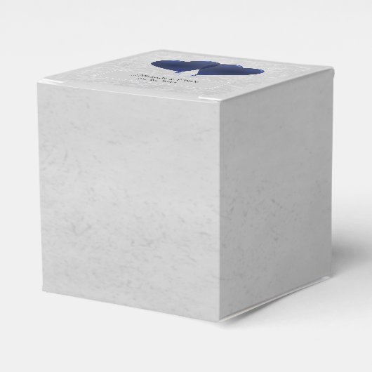 Blauwe hemdballonnen Weddenschap Bedankdoosjes (Voorkant Zijde)