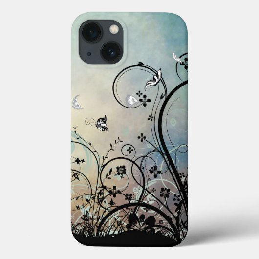 Blauwe hemden en vlinders Case-Mate iPhone case (Achterkant)