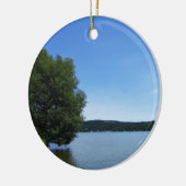 Blauwe hemden over het Otisco Lake Ornament (Links)