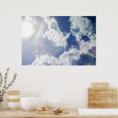 Blauwe hemden poster (Keuken)