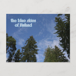 Blauwe hemden van Finland Briefkaart