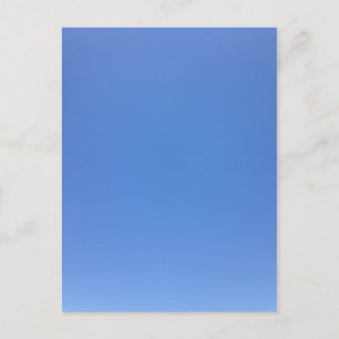 Blauwe hemel briefkaart