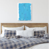 Blauwe hemel canvas afdruk (Insitu (Slaapkamer))