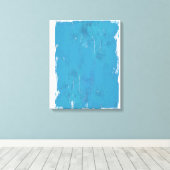 Blauwe hemel canvas afdruk (Insitu (Houten vloer))