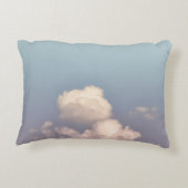 blauwe hemel en wolken gooien kussen (Achterkant)