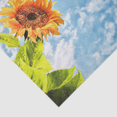 Blauwe hemel en wolken ontkoppelen fijne kunst tissuepapier (Detail)