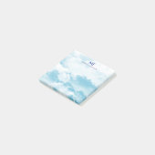 blauwe hemel met aangepaste wolken post-it® notes (Schuin)
