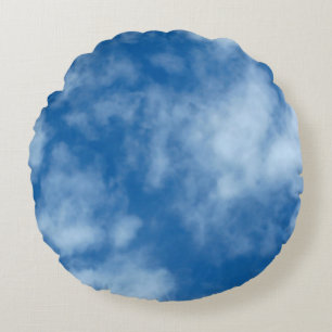 Blauwe hemel met Clouds-Natuur Rond Kussen