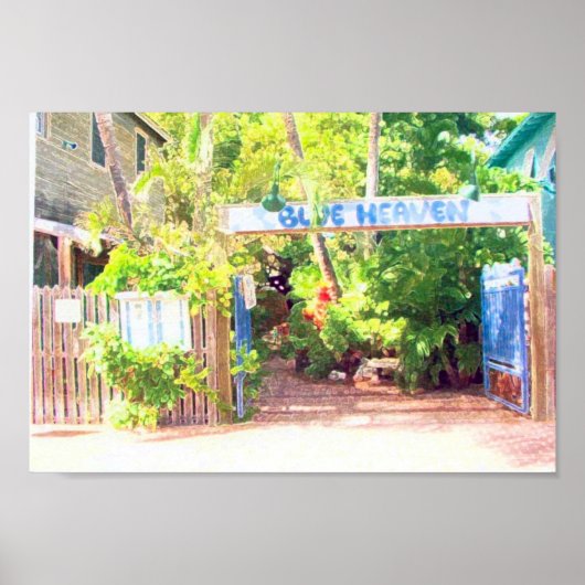 Blauwe hemel poster (Voorkant)