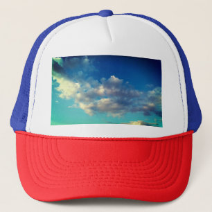 Blauwe hemel trucker pet