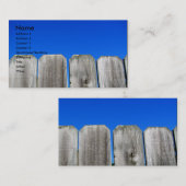 Blauwe hemel visitekaartje (Voorkant / Achterkant)