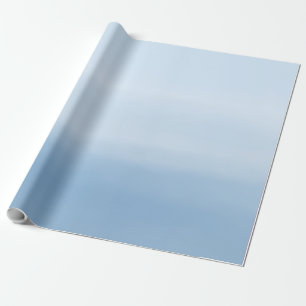 Blauwe hemel waterverf cadeaupapier