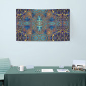 Blauwe hemelse Scroll Achtergrond YouTube Selfies Spandoek (Beurs)