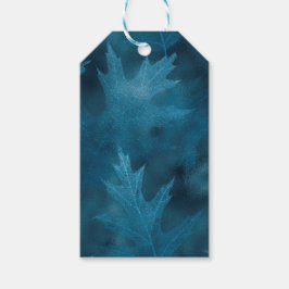 BLAUWE HERFST AUTUMN LEAVES CADEAULABEL