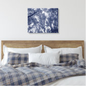 Blauwe herfst canvas afdruk (Insitu (Slaapkamer))