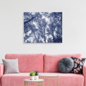 Blauwe herfst canvas afdruk (Insitu (Woonkamer))