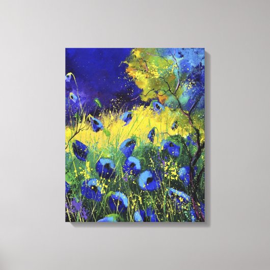 Blauwe herfst, Kunst Canvas Afdruk (Voorkant)