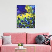 Blauwe herfst, Kunst Canvas Afdruk (Insitu (Woonkamer))