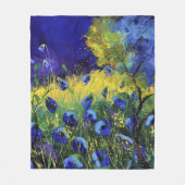 Blauwe herfst, Kunst Fleece Deken (Voorkant)