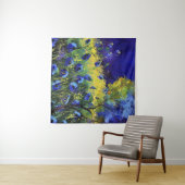 Blauwe herfst, Kunst Wandkleed (In Situ (horizontaal))