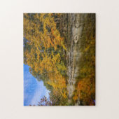 Blauwe herfst legpuzzel (Verticaal)