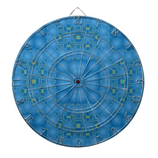 Blauwe herinneringen dartbord (Voorkant)