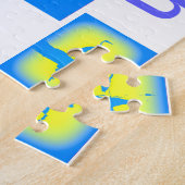 blauwe hert legpuzzel (Zijkant)