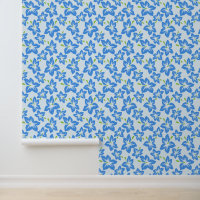 Blauwe hibiscus, blauwe bloemen, patroon van bloem