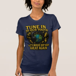 Blauwe Hip Hop T-shirt