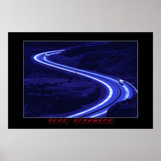 BLAUWE HOGWAYS POSTER (Voorkant)