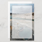 Blauwe hol briefpapier (Voorkant / Achterkant)