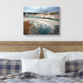 Blauwe hol canvas afdruk (Insitu (Slaapkamer))