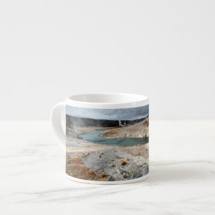 Blauwe hol espresso kop