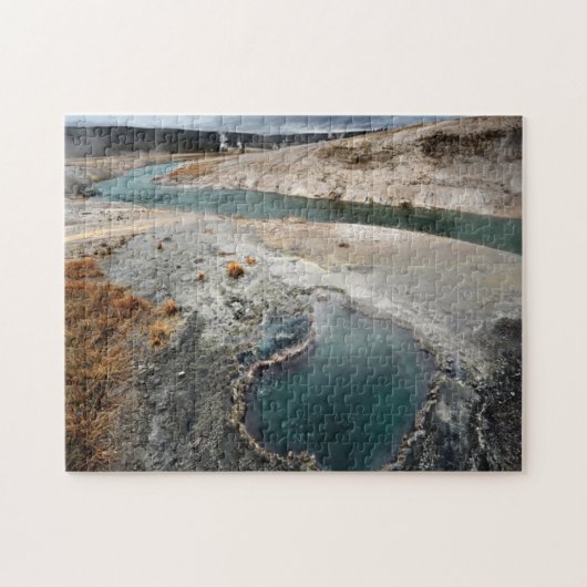 Blauwe hol legpuzzel (Horizontaal)