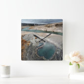 Blauwe hol vierkante klok (Huis)