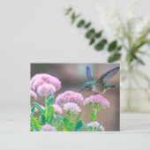 Blauwe hond briefkaart (Staand voorkant)