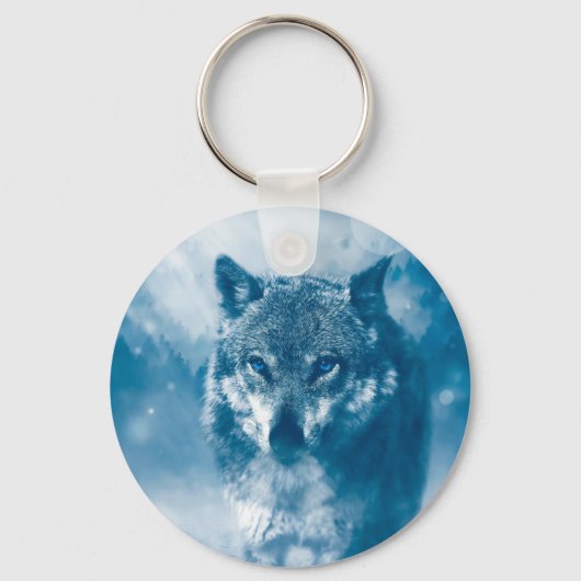Blauwe hond sleutelhanger (Voorkant)